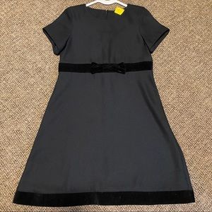Adorable Black Baby Doll Dress w/ Bow and Velvet